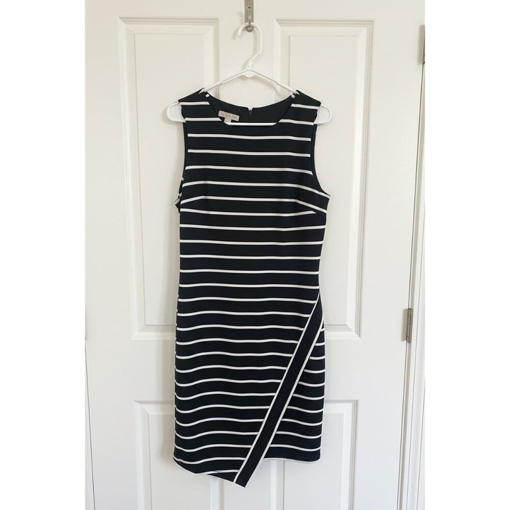 CB Established 1962 Black‎ & White Striped Dress – Size 12
